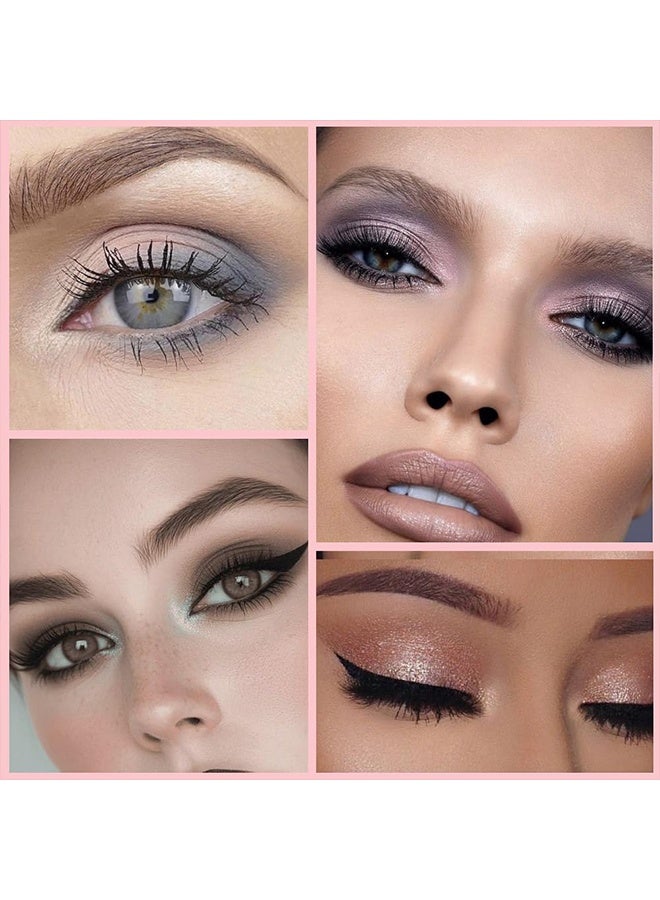 MGL 4Colors Eyeshadow Makeup Palette,Rose Gold Brown Natural Neutral Powde Eye Shadow Palette for Older Women,Long Lasting Naturing-Looking,Lightweight,Waterproof,Eye Makeup Kit Travel Size,#02 - Image 3